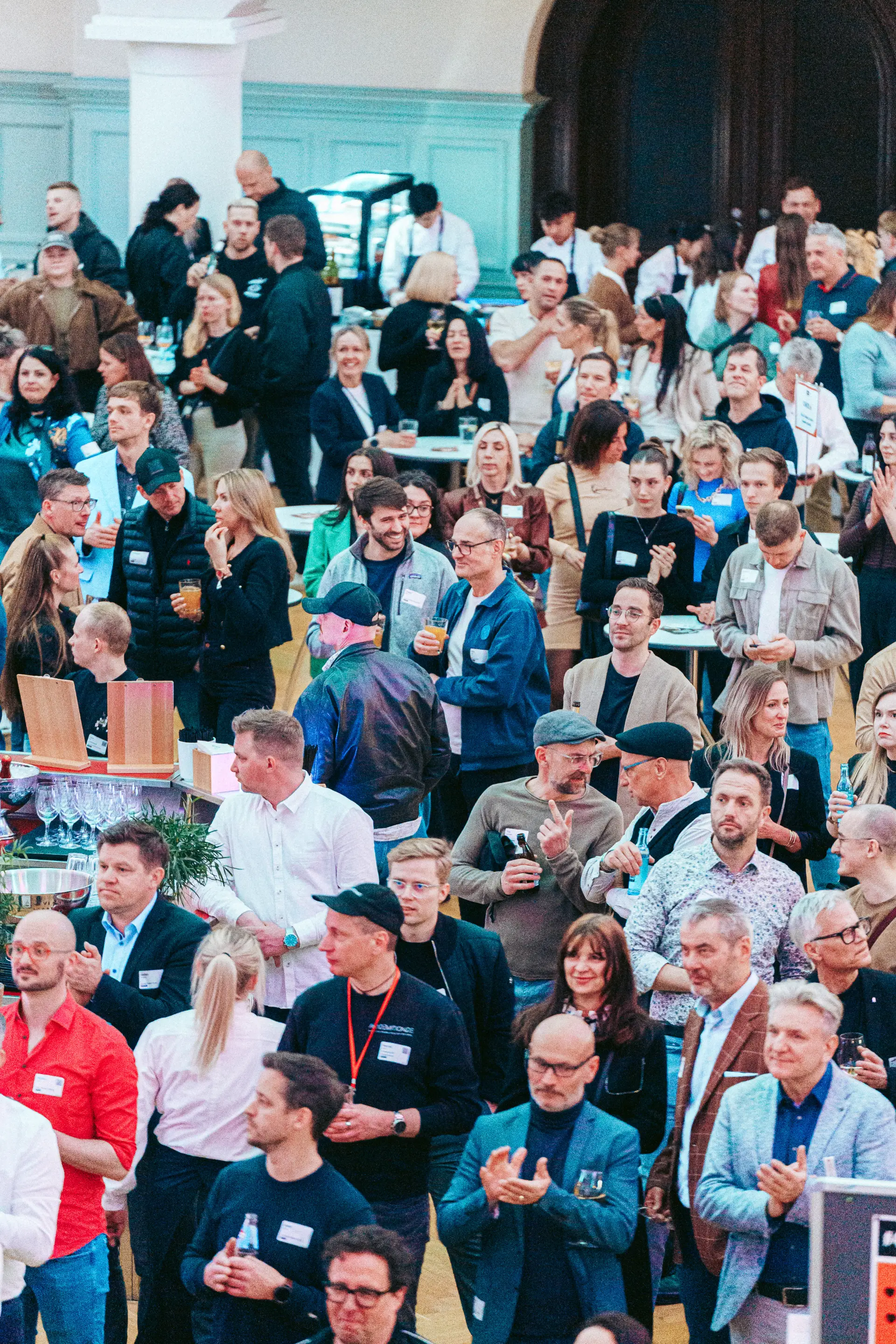 Unternehmen – Namensschilder auf einem Event